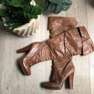 Knee high Brown leather Jessica Simpson boots